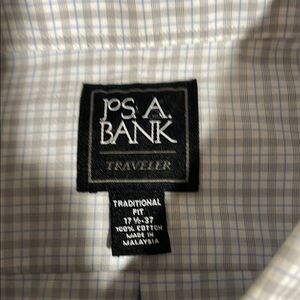 Jos.‎ A. Bank Traveler Dress Shirt Classic Style Traditional Fit